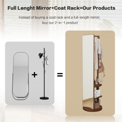 Full  Ength Mirror, Rubber Wood   Mirror  65.7x17.7 Inches  Mirror Width  13.7 Inches  Large Full Length Mirror  Easy To Dress  Organize And Place In The Bedroom Living Room Office Cloakroom