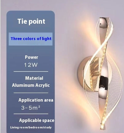 Modern Minimalist Living Room Television Background Wall Wall Lamp