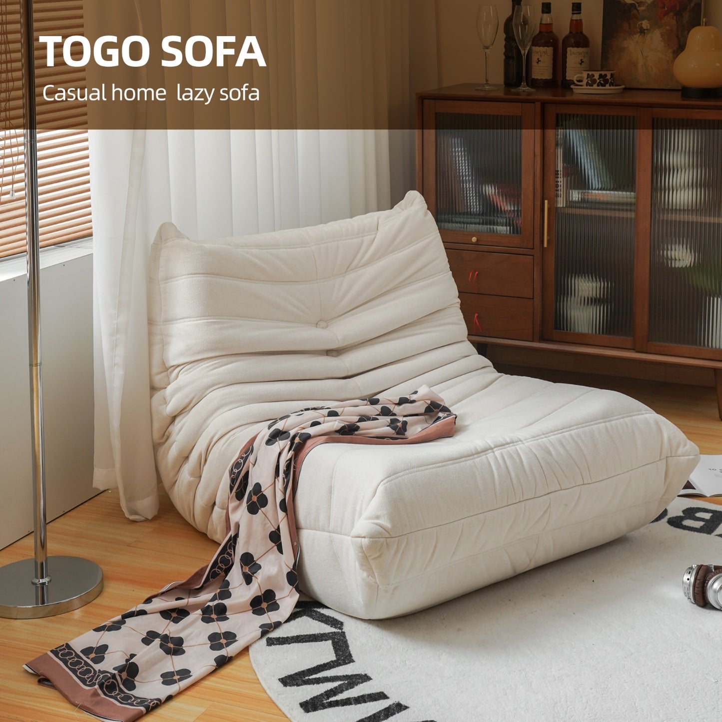 No Installation Bean Bag Chair Big Beanbag Chair For Adults Bean Bag Lounger Foam Chair For Home, Ap