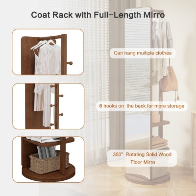 Full  Ength Mirror, Rubber Wood   Mirror  65.7x17.7 Inches  Mirror Width  13.7 Inches  Large Full Length Mirror  Easy To Dress  Organize And Place In The Bedroom Living Room Office Cloakroom