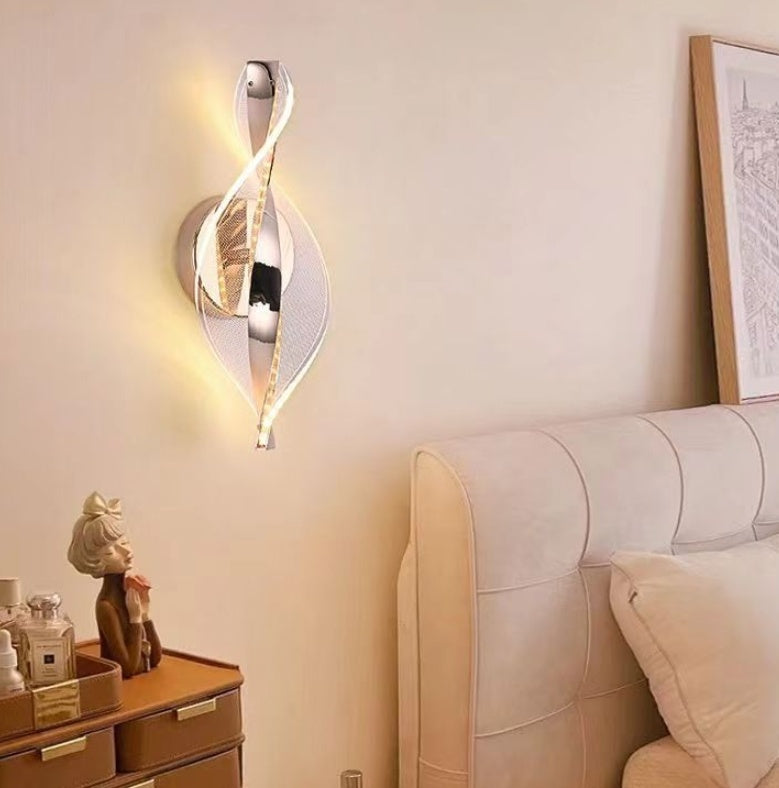 Modern Minimalist Living Room Television Background Wall Wall Lamp