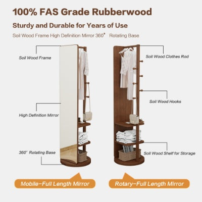 Full  Ength Mirror, Rubber Wood   Mirror  65.7x17.7 Inches  Mirror Width  13.7 Inches  Large Full Length Mirror  Easy To Dress  Organize And Place In The Bedroom Living Room Office Cloakroom