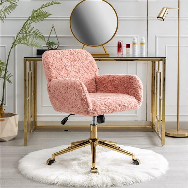 Furniture Office Chairs, Adjustable Desk Chairs, Swivel Office Chairs-pink-