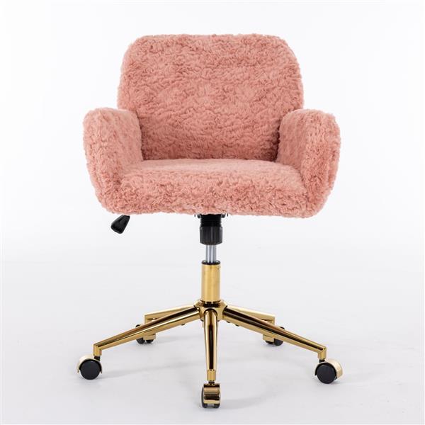 Furniture Office Chairs, Adjustable Desk Chairs, Swivel Office Chairs-pink-