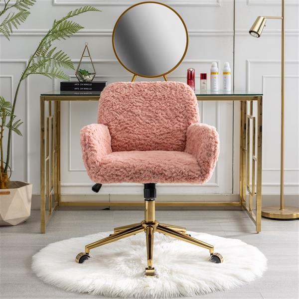 Furniture Office Chairs, Adjustable Desk Chairs, Swivel Office Chairs-pink-