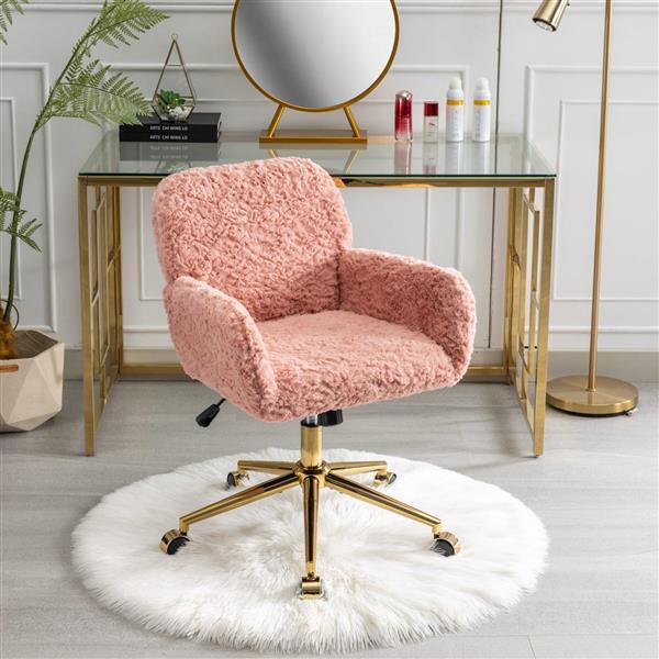 Furniture Office Chairs, Adjustable Desk Chairs, Swivel Office Chairs-pink-